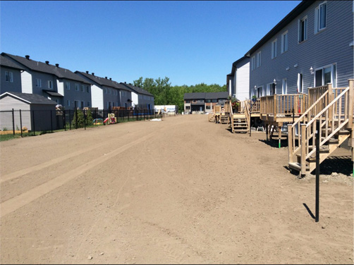 Sol avant asphaltage